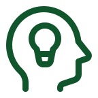 Mind and light icon