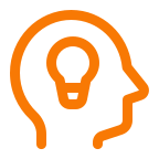 Mind and light icon